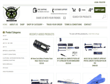 Tablet Screenshot of desertstriketactical.com